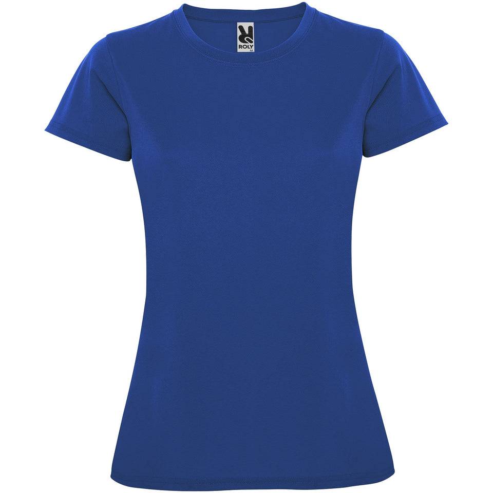 T-shirt sportiva a maniche corte da donna Montecarlo personalizzato con logo - Pubblienne