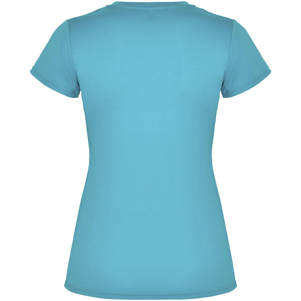 T-shirt sportiva a maniche corte da donna Montecarlo personalizzato con logo - Pubblienne