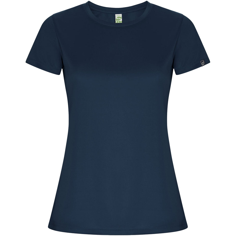T-shirt sportiva a maniche corte da donna Imola personalizzato con logo - Pubblienne