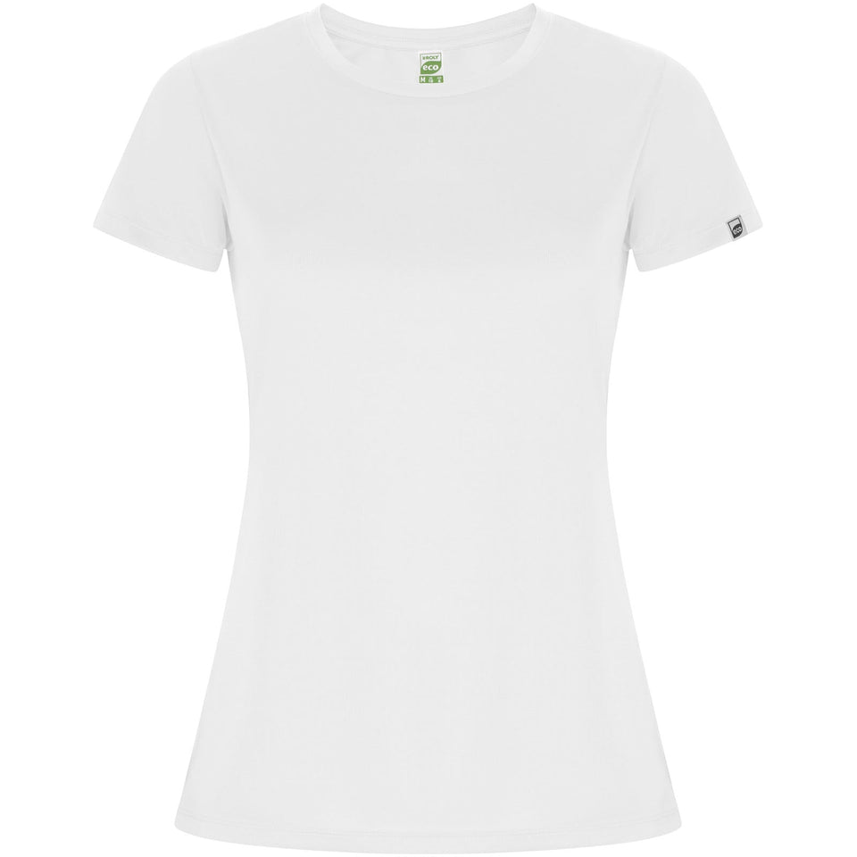 T-shirt sportiva a maniche corte da donna Imola personalizzato con logo - Pubblienne