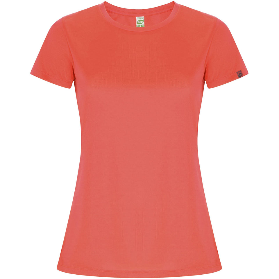 T-shirt sportiva a maniche corte da donna Imola personalizzato con logo - Pubblienne