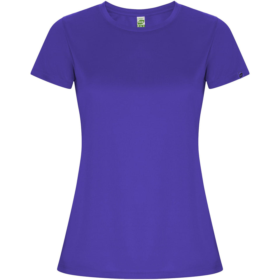 T-shirt sportiva a maniche corte da donna Imola personalizzato con logo - Pubblienne