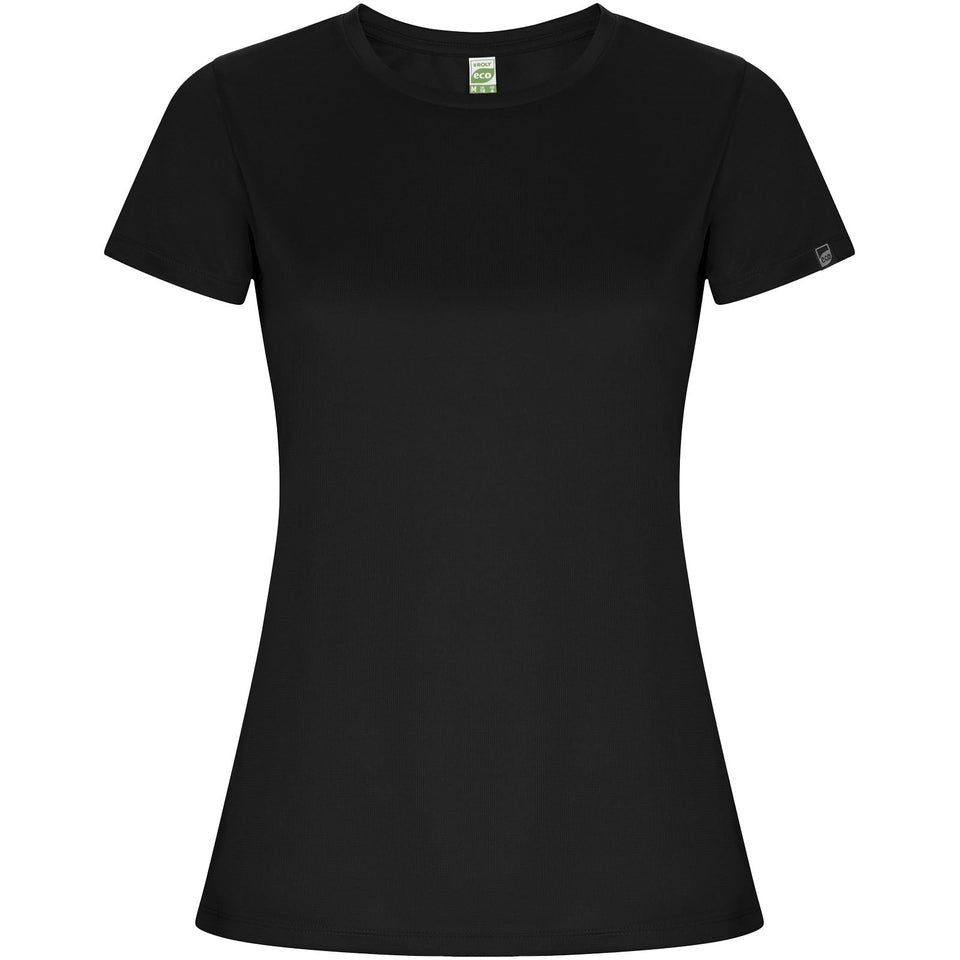 T-shirt sportiva a maniche corte da donna Imola personalizzato con logo - Pubblienne