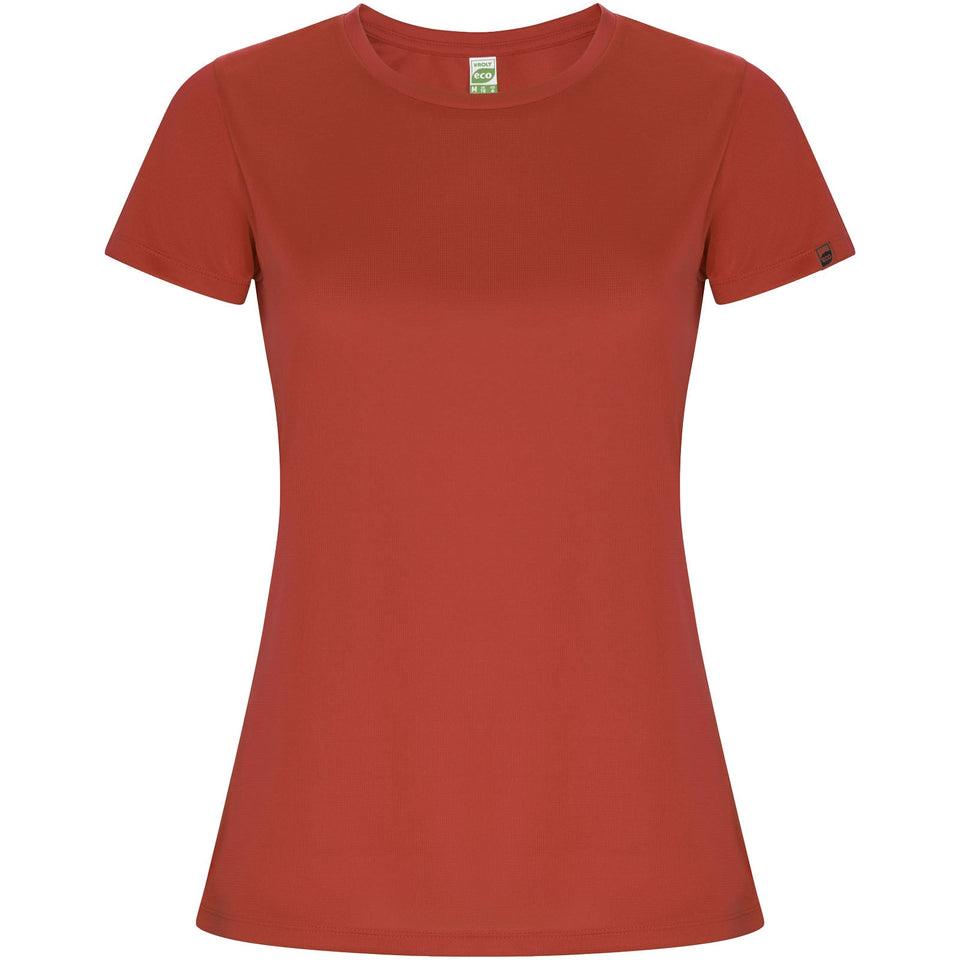 T-shirt sportiva a maniche corte da donna Imola personalizzato con logo - Pubblienne