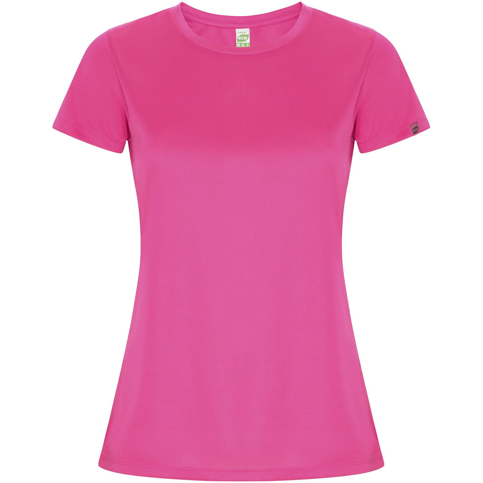 T-shirt sportiva a maniche corte da donna Imola personalizzato con logo - Pubblienne