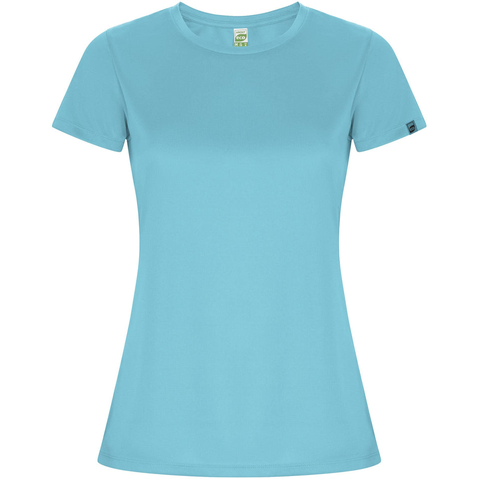 T-shirt sportiva a maniche corte da donna Imola personalizzato con logo - Pubblienne