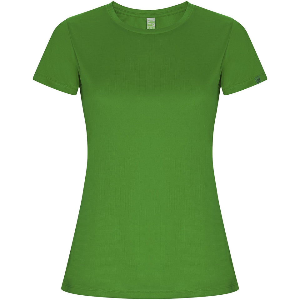 T-shirt sportiva a maniche corte da donna Imola personalizzato con logo - Pubblienne