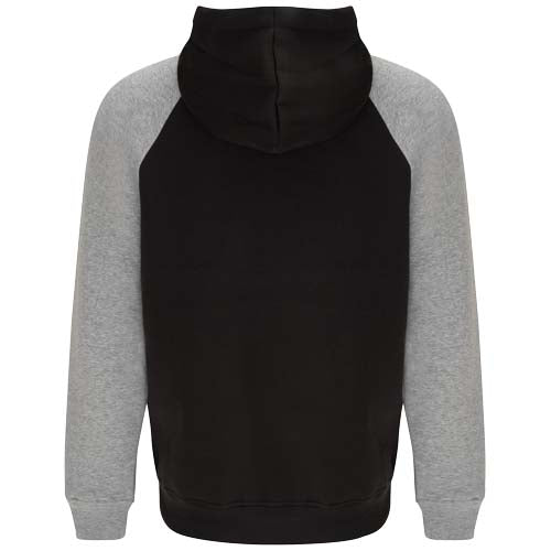 Felpa con cappuccio unisex bicolore Badet personalizzato con logo - Pubblienne