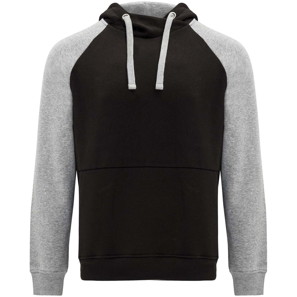 Felpa con cappuccio unisex bicolore Badet personalizzato con logo - Pubblienne
