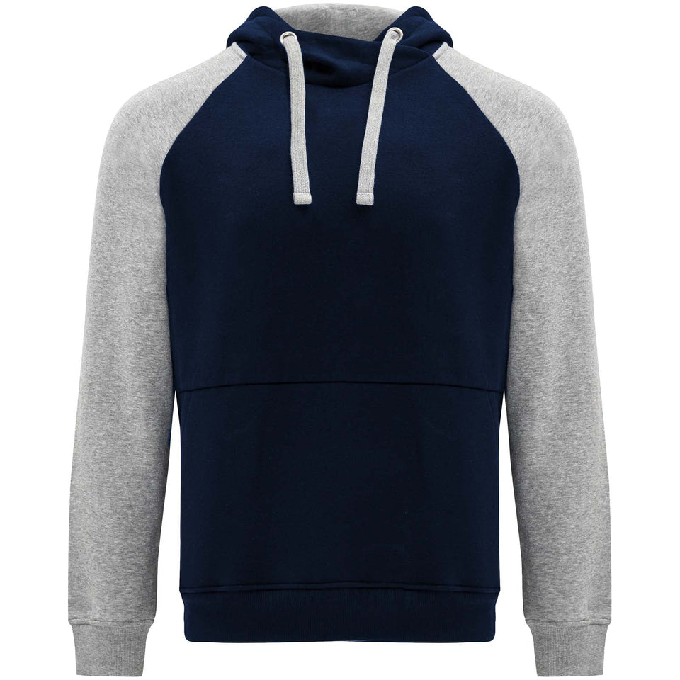 Felpa con cappuccio unisex bicolore Badet personalizzato con logo - Pubblienne