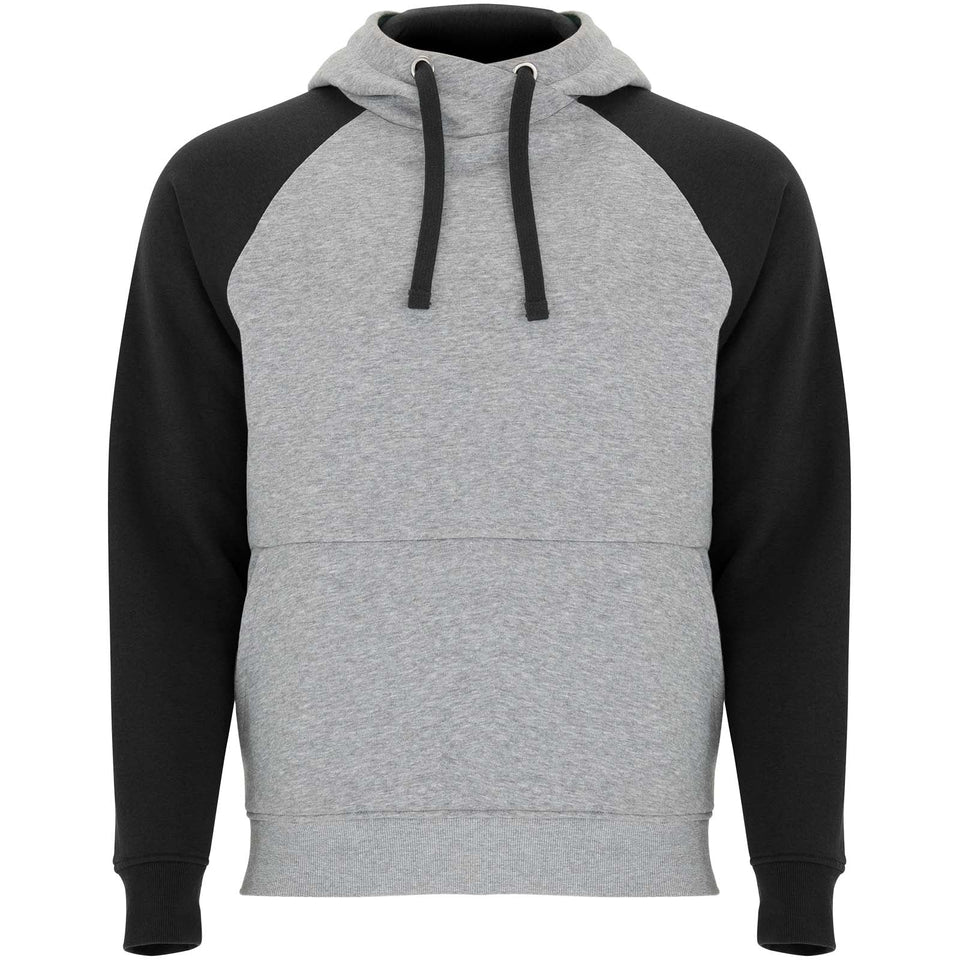 Felpa con cappuccio unisex bicolore Badet personalizzato con logo - Pubblienne