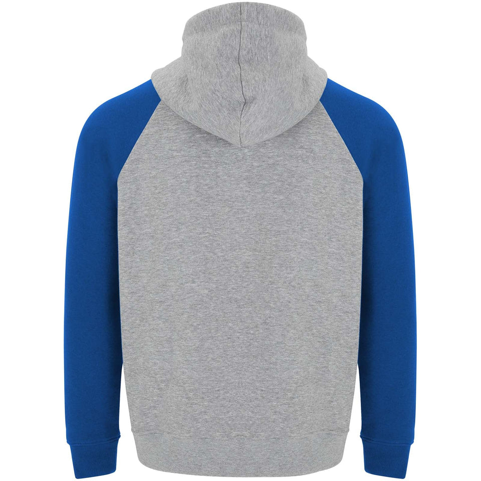 Felpa con cappuccio unisex bicolore Badet personalizzato con logo - Pubblienne