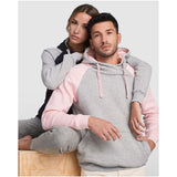 Felpa con cappuccio unisex bicolore Badet personalizzato con logo - Pubblienne