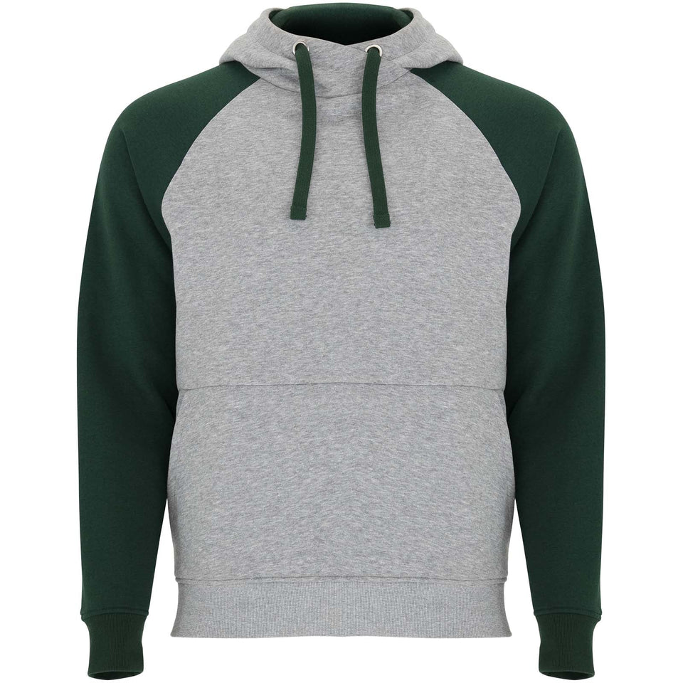 Felpa con cappuccio unisex bicolore Badet personalizzato con logo - Pubblienne
