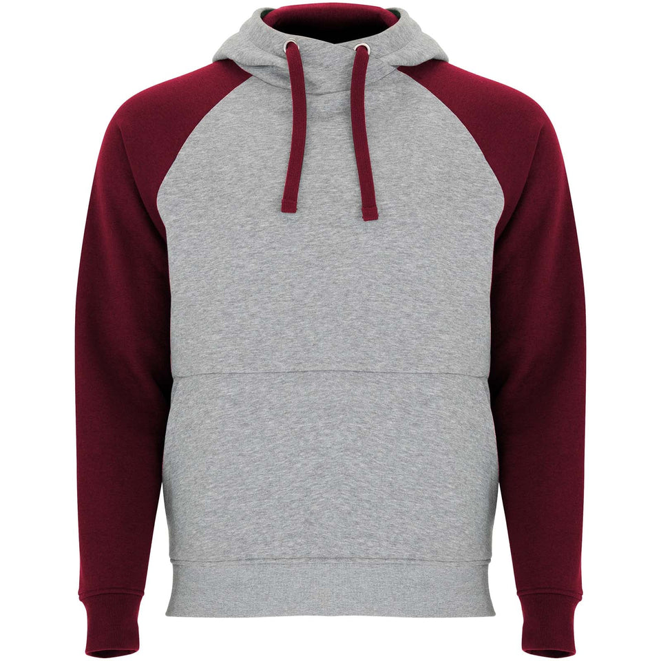 Felpa con cappuccio unisex bicolore Badet personalizzato con logo - Pubblienne