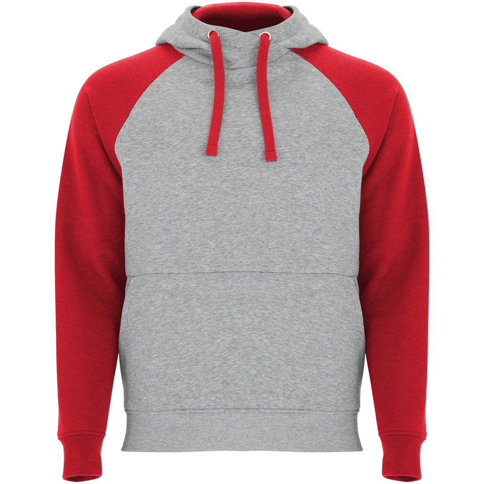 Felpa con cappuccio unisex bicolore Badet personalizzato con logo - Pubblienne