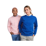 Maglione unisex a girocollo in cotone biologico Batian personalizzato con logo - Pubblienne