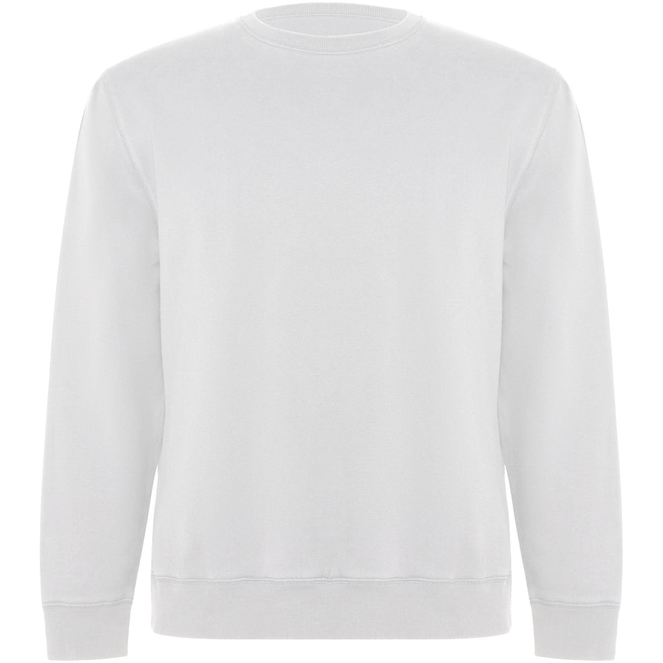 Maglione unisex a girocollo in cotone biologico Batian personalizzato con logo - Pubblienne