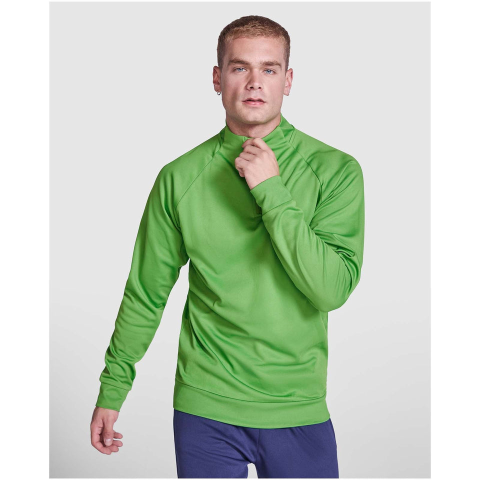 Felpa a maniche lunghe con zip a un quarto unisex Epiro personalizzato con logo - Pubblienne