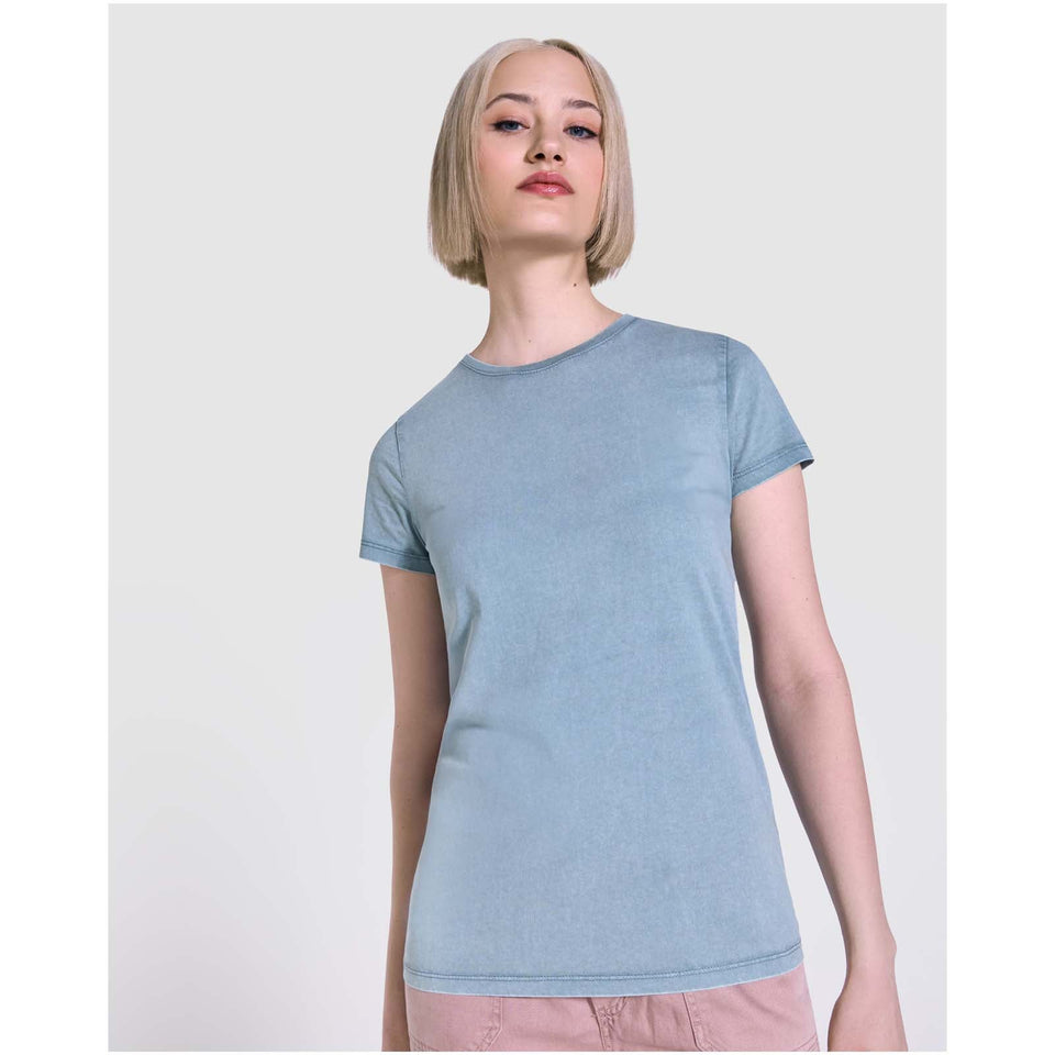 T-shirt a maniche corte da donna Fiyi personalizzato con logo - Pubblienne