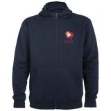 Felpa unisex con cappuccio e zip intera Adulto e Bambino personalizzato con logo - Pubblienne