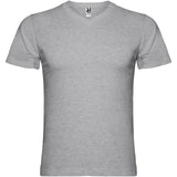 T-shirt a maniche corte con scollo a V da uomo Samoyedo personalizzato con logo - Pubblienne