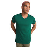 T-shirt a maniche corte con scollo a V da uomo Samoyedo personalizzato con logo - Pubblienne