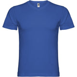 T-shirt a maniche corte con scollo a V da uomo Samoyedo personalizzato con logo - Pubblienne