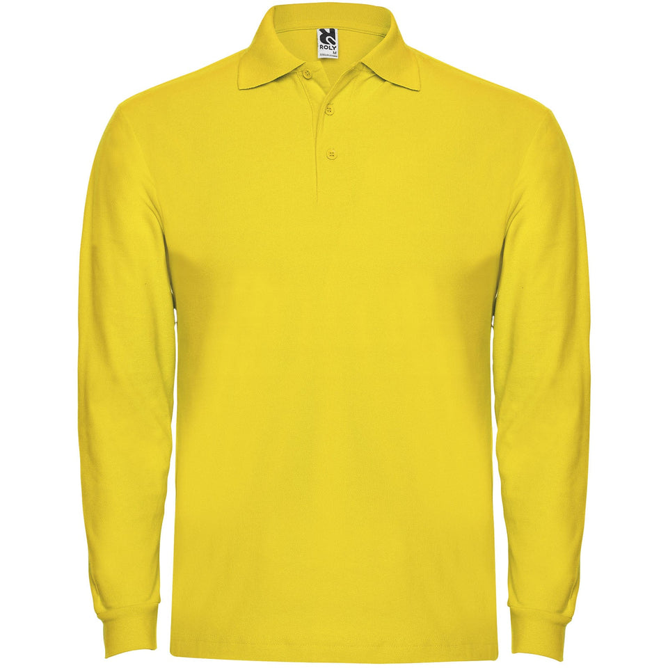 Polo da uomo a maniche lunghe Estrella personalizzato con logo - Pubblienne