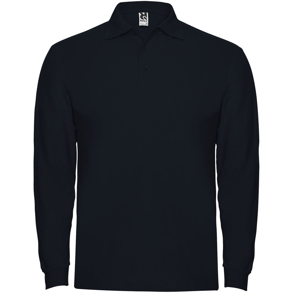 Polo da uomo a maniche lunghe Estrella personalizzato con logo - Pubblienne