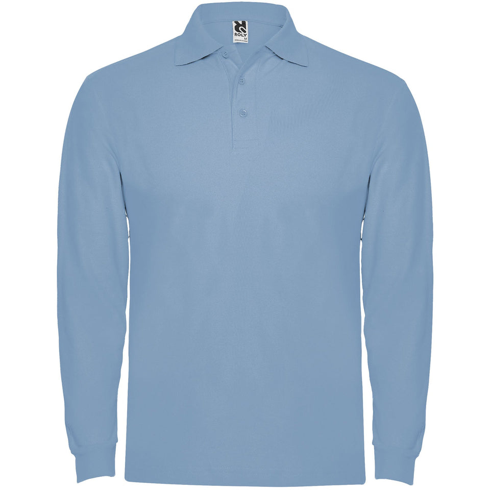 Polo da uomo a maniche lunghe Estrella personalizzato con logo - Pubblienne