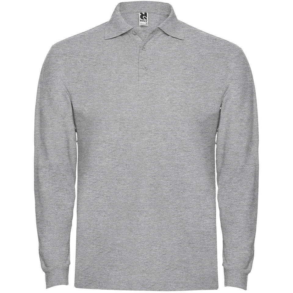 Polo da uomo a maniche lunghe Estrella personalizzato con logo - Pubblienne