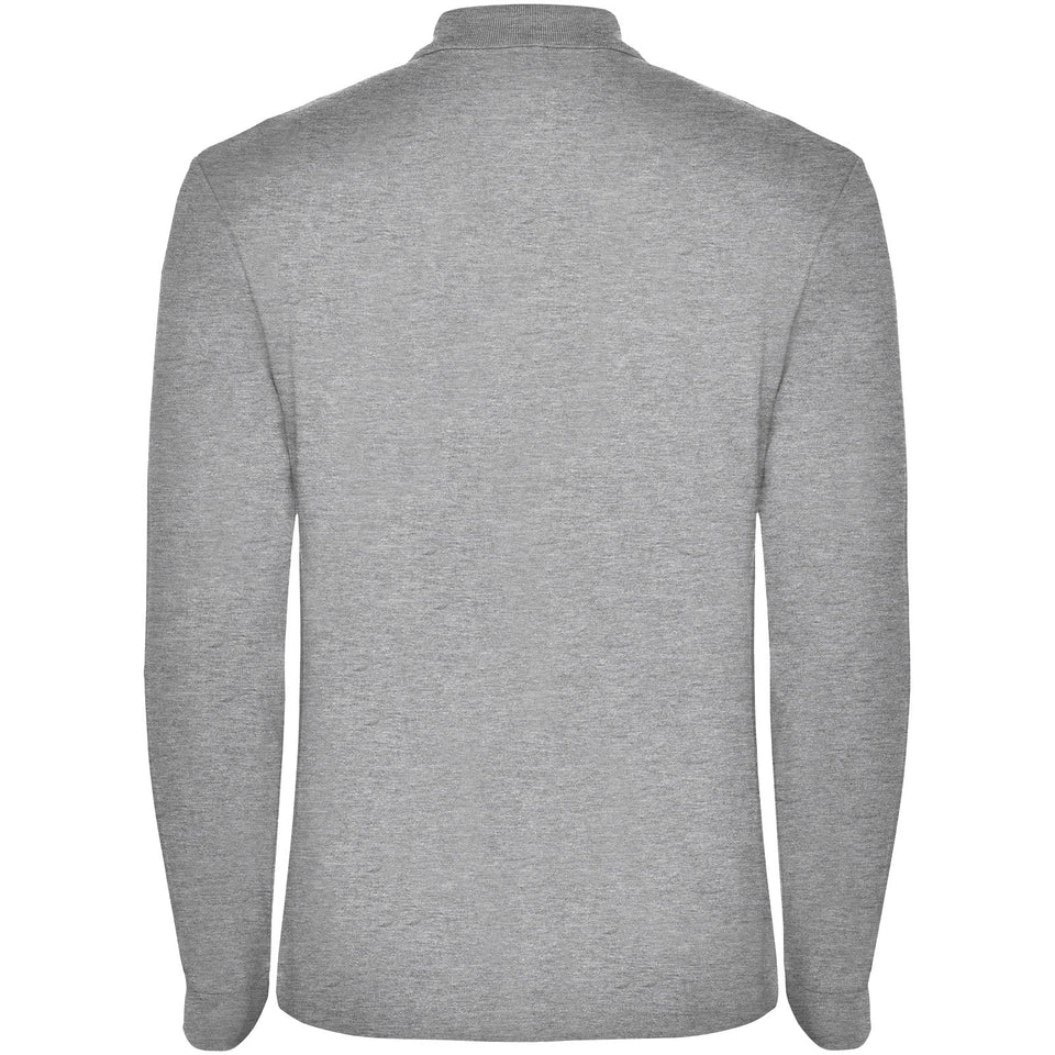 Polo da uomo a maniche lunghe Estrella personalizzato con logo - Pubblienne