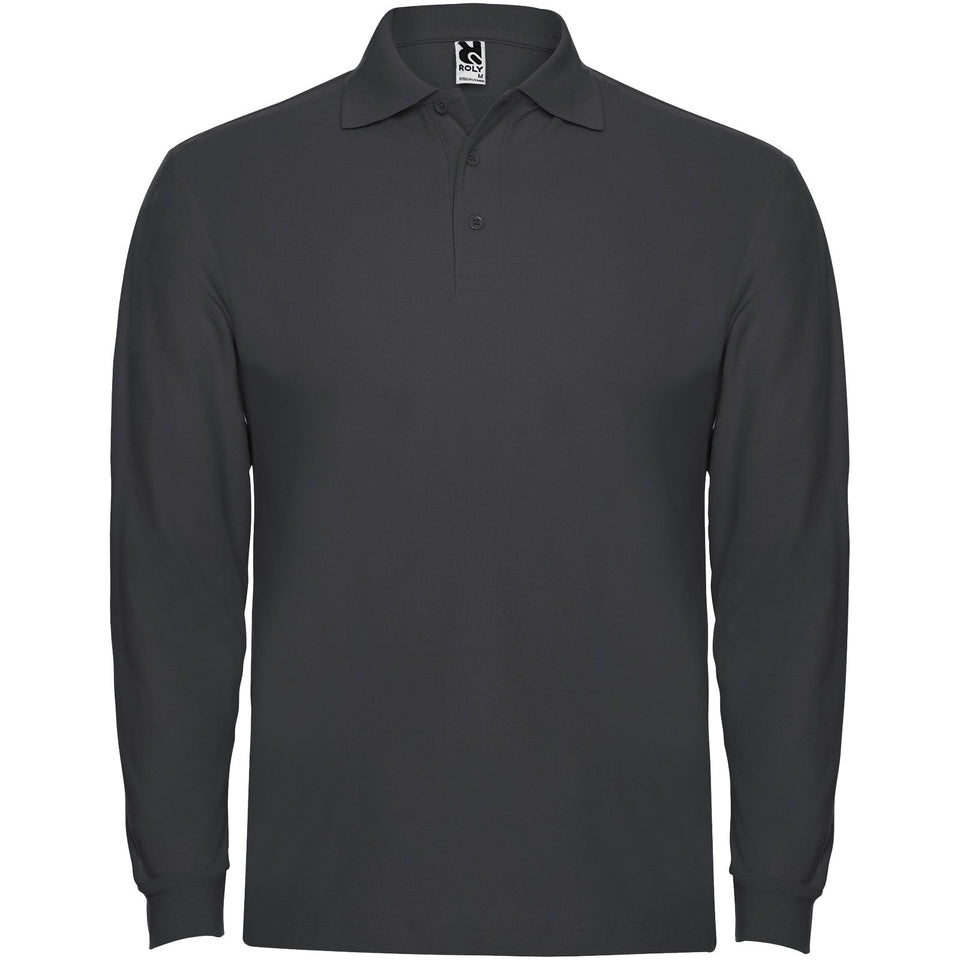 Polo da uomo a maniche lunghe Estrella personalizzato con logo - Pubblienne