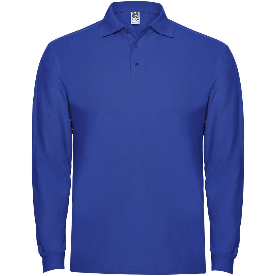 Polo da uomo a maniche lunghe Estrella personalizzato con logo - Pubblienne