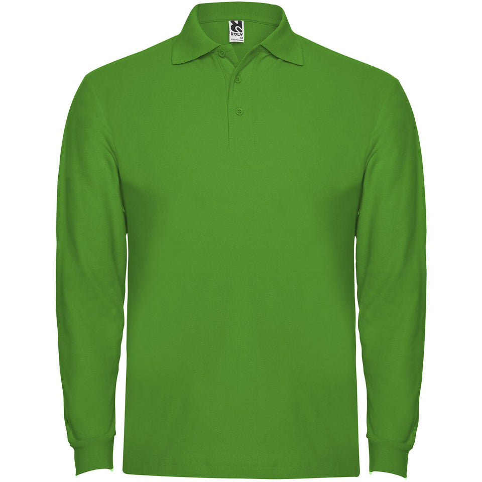 Polo da uomo a maniche lunghe Estrella personalizzato con logo - Pubblienne
