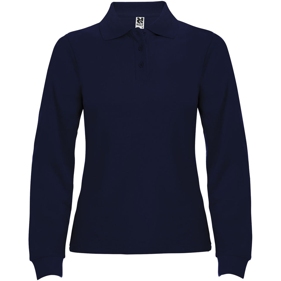Polo da donna a maniche lunghe Estrella personalizzato con logo - Pubblienne