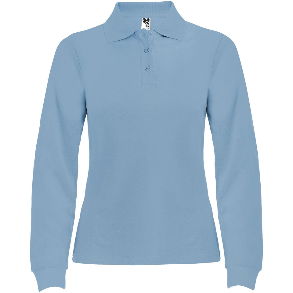 Polo da donna a maniche lunghe Estrella personalizzato con logo - Pubblienne