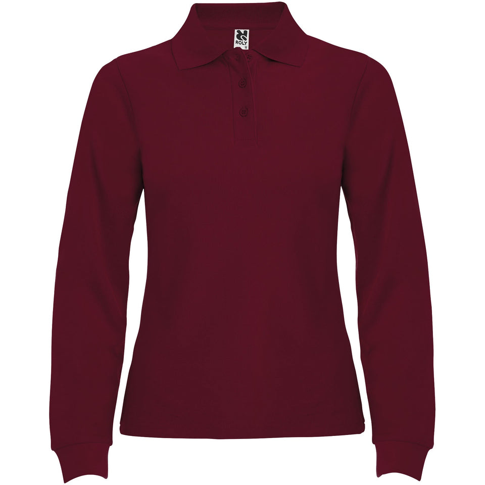 Polo da donna a maniche lunghe Estrella personalizzato con logo - Pubblienne