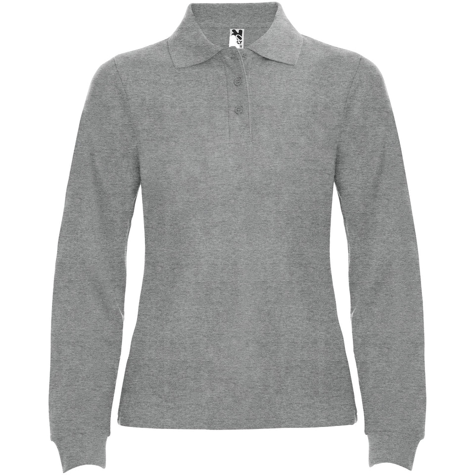 Polo da donna a maniche lunghe Estrella personalizzato con logo - Pubblienne