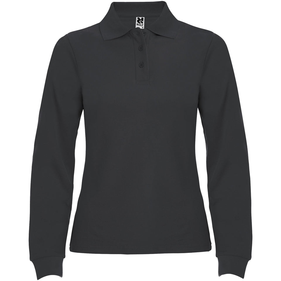 Polo da donna a maniche lunghe Estrella personalizzato con logo - Pubblienne