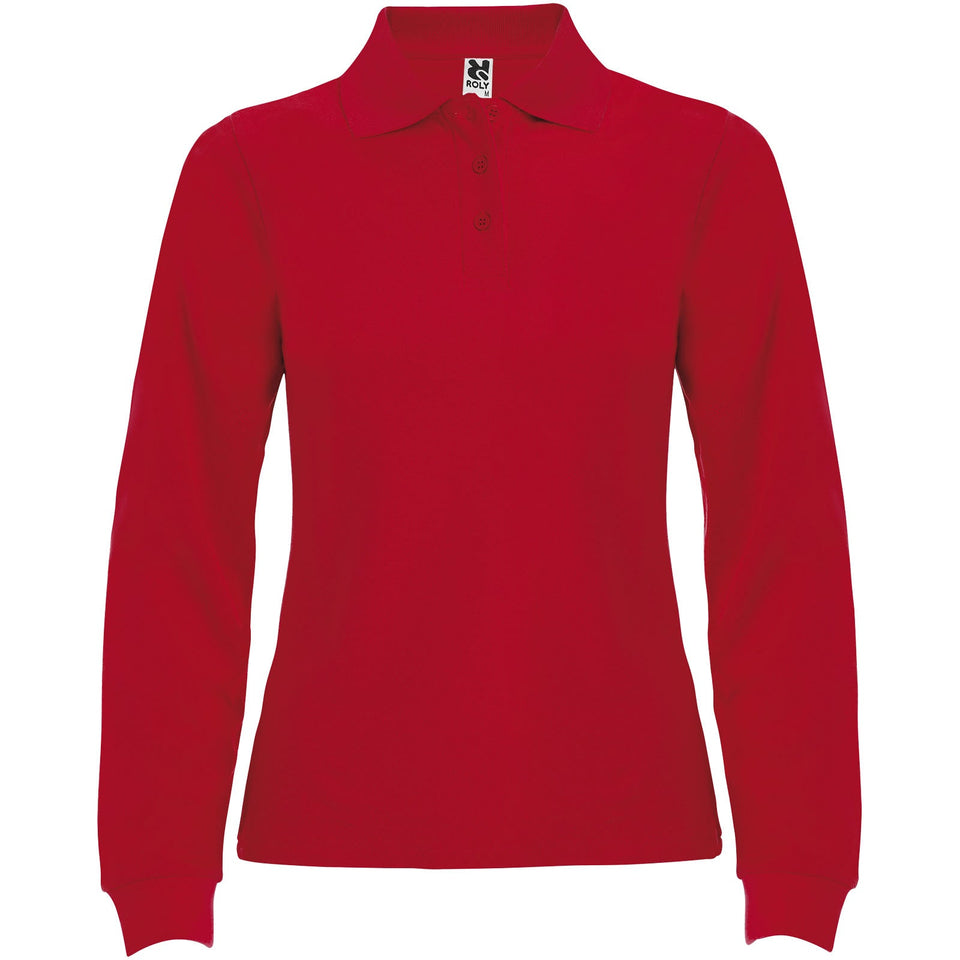 Polo da donna a maniche lunghe Estrella personalizzato con logo - Pubblienne