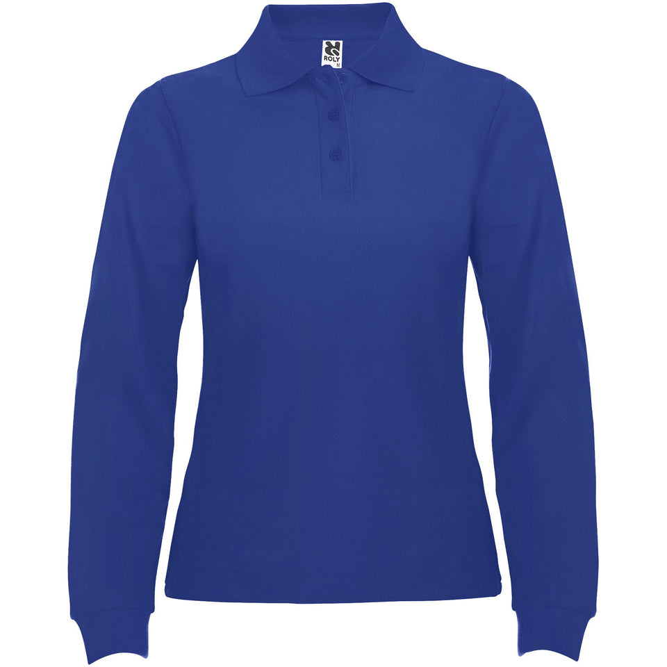 Polo da donna a maniche lunghe Estrella personalizzato con logo - Pubblienne