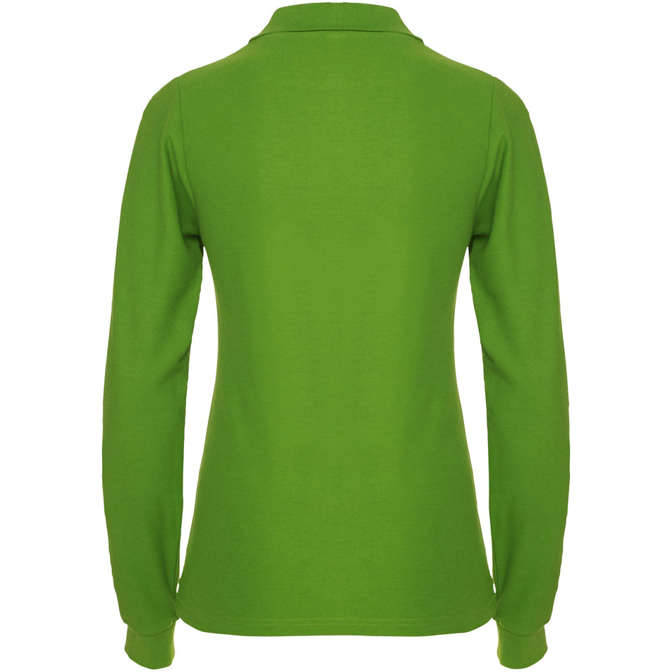 Polo da donna a maniche lunghe Estrella personalizzato con logo - Pubblienne