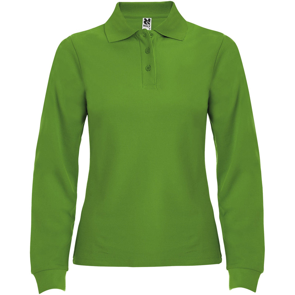 Polo da donna a maniche lunghe Estrella personalizzato con logo - Pubblienne