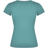 T-shirt a maniche corte con scollo a V da donna Victoria personalizzato con logo - Pubblienne