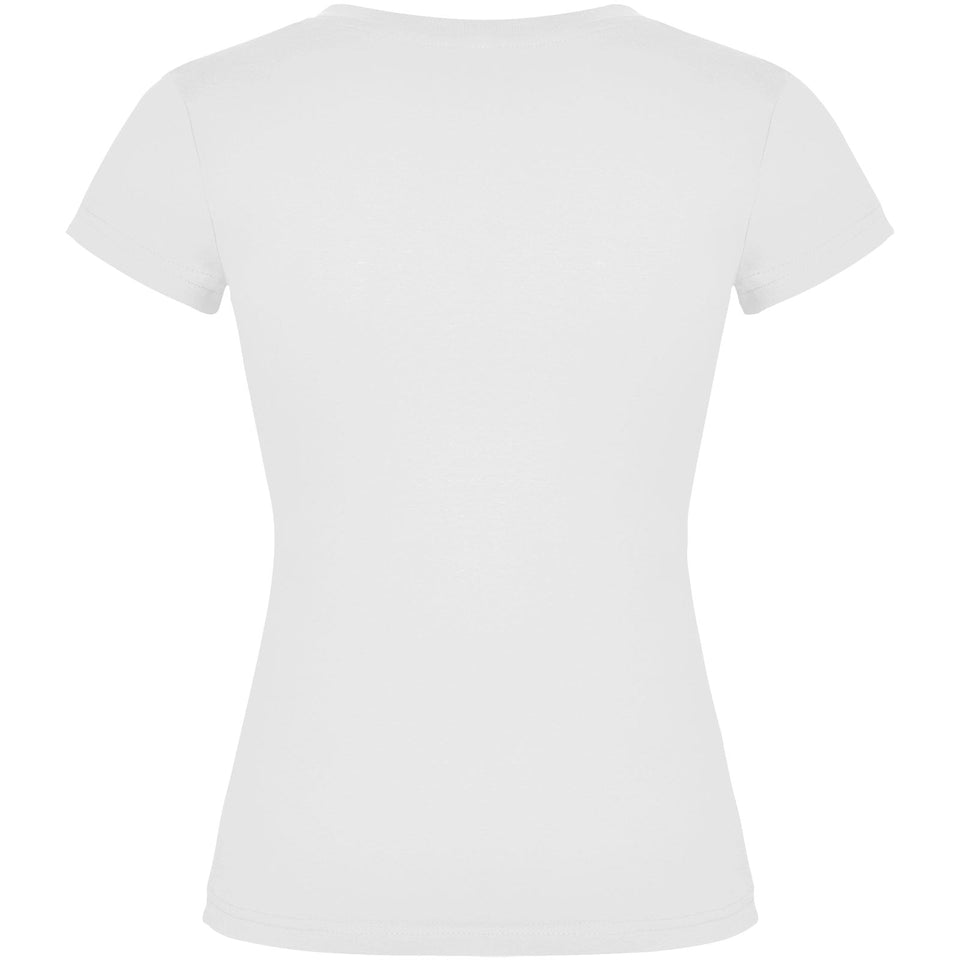 T-shirt a maniche corte con scollo a V da donna Victoria personalizzato con logo - Pubblienne