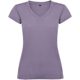 T-shirt a maniche corte con scollo a V da donna Victoria personalizzato con logo - Pubblienne