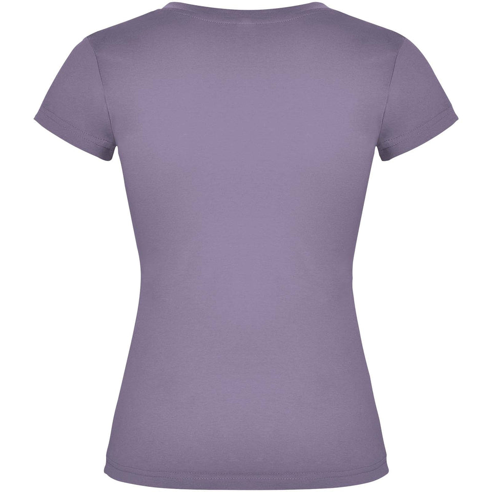 T-shirt a maniche corte con scollo a V da donna Victoria personalizzato con logo - Pubblienne