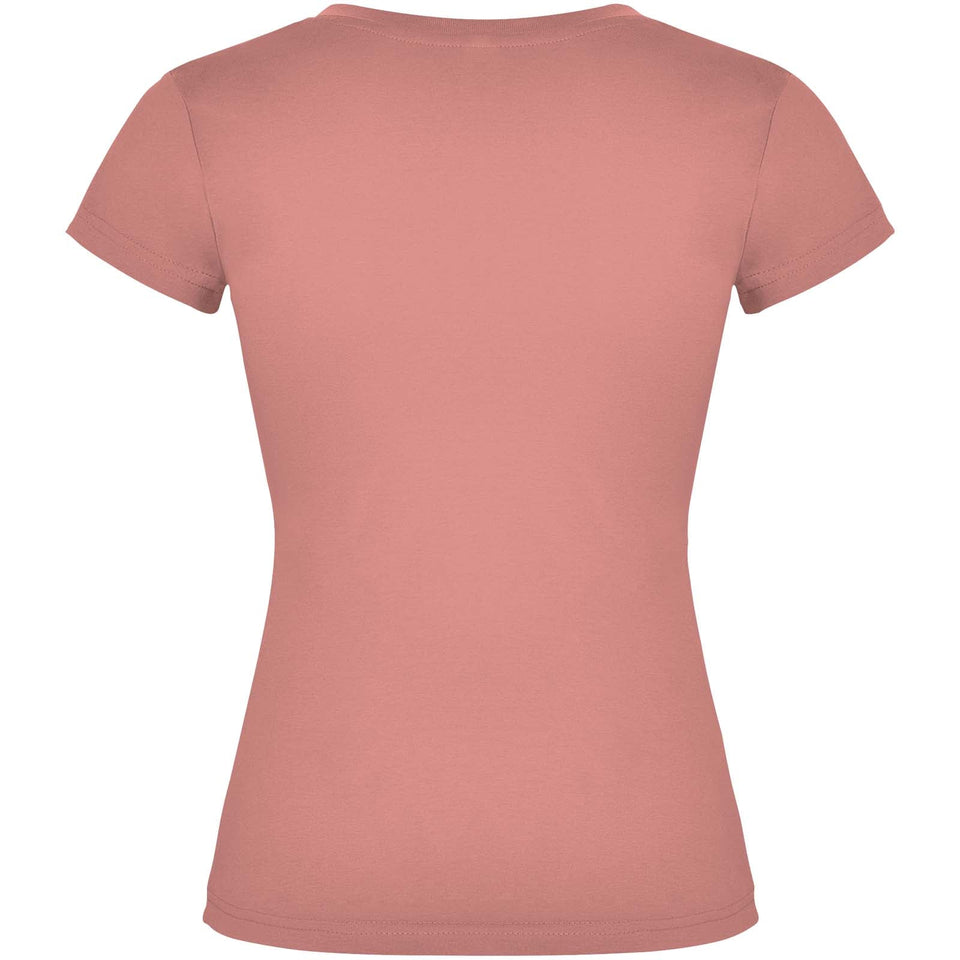 T-shirt a maniche corte con scollo a V da donna Victoria personalizzato con logo - Pubblienne